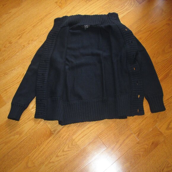 Pre-owned Men's Simons Navy Blue Cotton Button Knit Cardigan Sweater Size Small - Picture 3 of 5